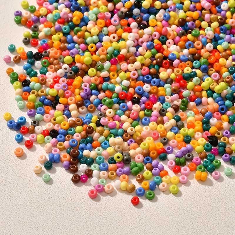 250/620/1000pcs Solid Color Glass Enamel Beads