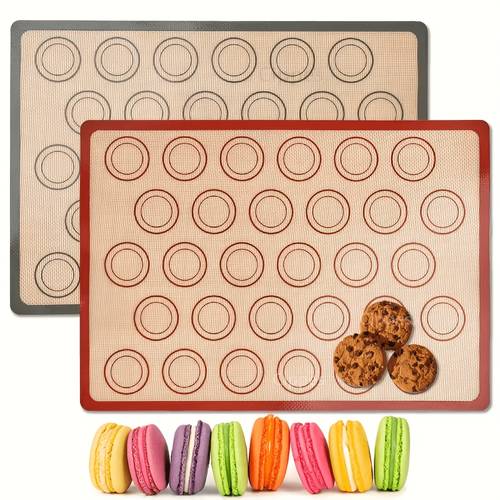high quality silicone baking tray 16 5 inches x 11 6 inches non stick heat resistant suitable for perfect macarons easy to clean durable kitchen tool