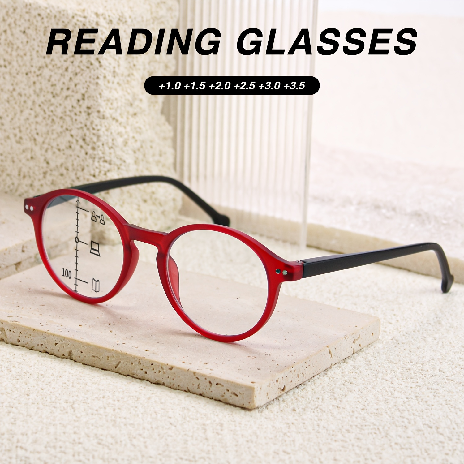 Lightweight Round-Frame Macaron-Colored Reading Glasses