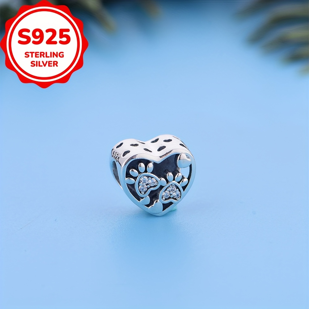 Image of 1pc 925 Silver Necklace Pendant In A Heart Shape With An 'i Love You' Design, Perfect For Jewelry Making, Suitable As A Birthday Or Anniversary Gift For Women