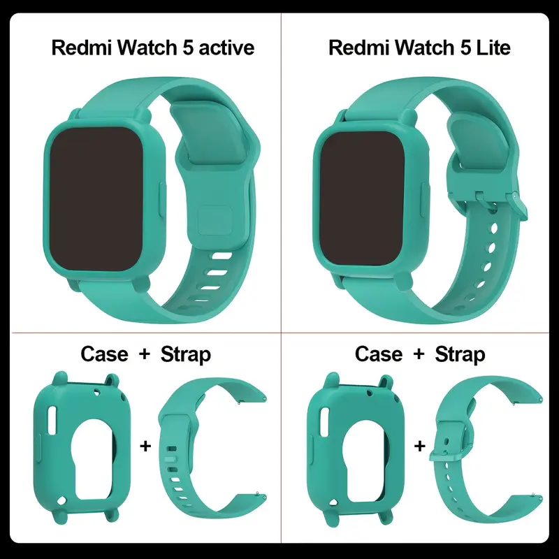 Cinturino Sostitutivo Per Redmi Watch 2 Lite/Xiaomi Mi Watch Lite - 2 Pezzi Sportivi In TPU - Foto 3
