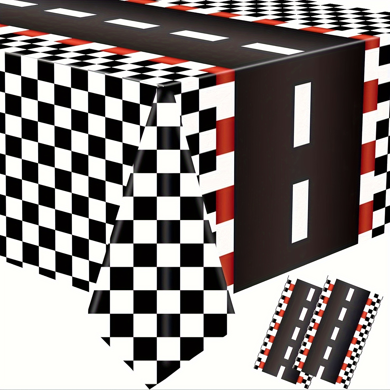 

Racing Theme Plastic Table Cover - Disposable Rectangular Tablecloth With And For Boys Birthday Party And Home Decor - 54 X 108 Inches - Machine Made Weave, Versatile For Various Occasions - Pack Of 1