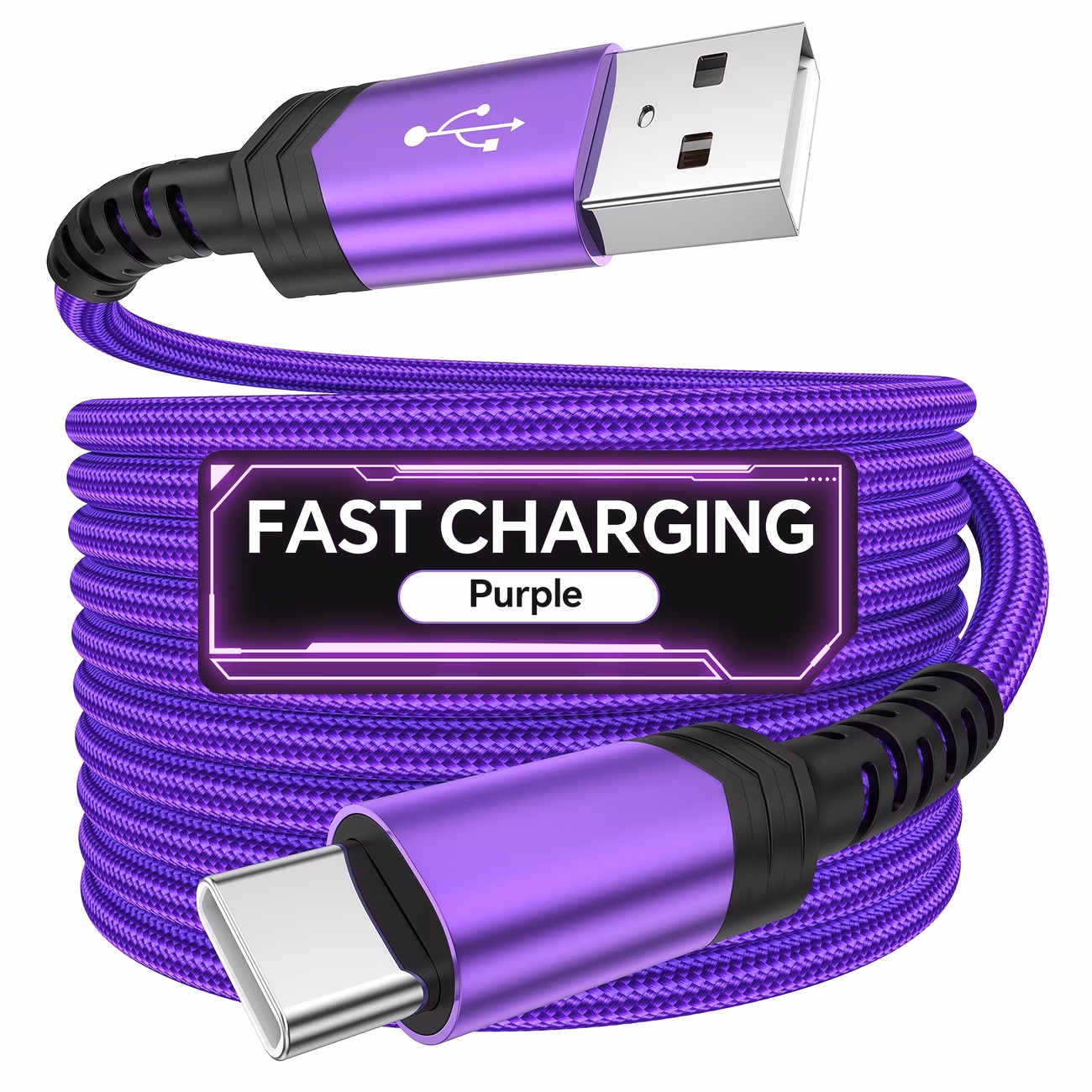 Fast Charging USB to Type-C Cable, High-Speed Data...