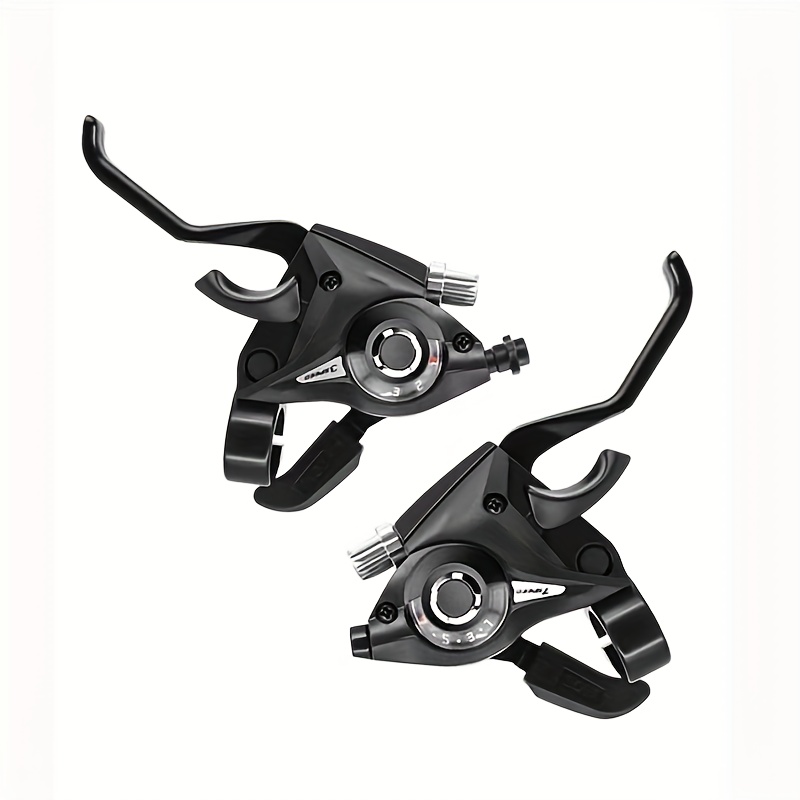 two-piece bicycle transmission - 7-speed transmission, 3x7 & 3x8-speed bicycle transmission, with gear display and v-type brake cable, suitable for mountain bikes, road bikes, and mtb fixed-gear bicycles - bicycle accessory components 0