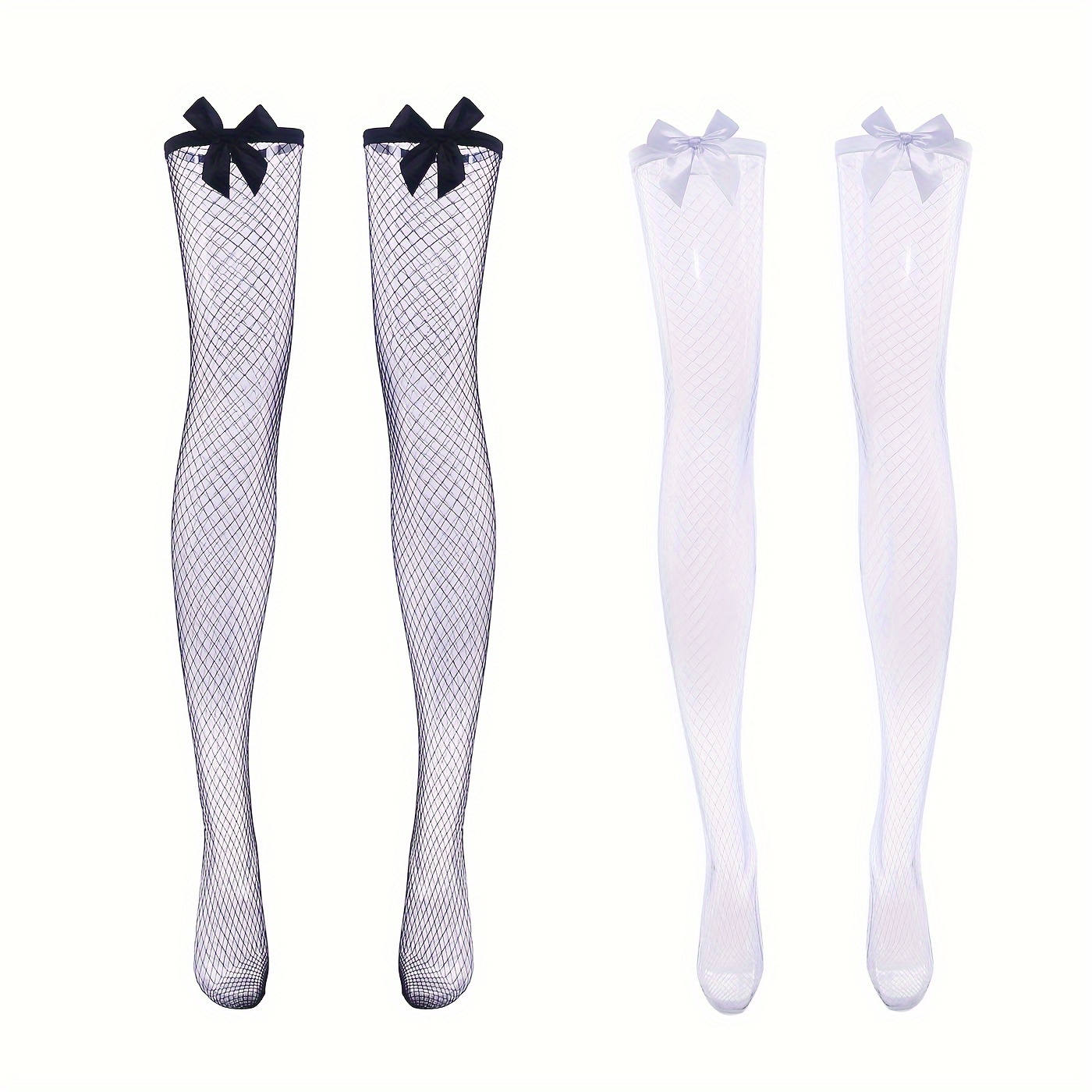 

Bow Decor Thigh High , Cut Over The Knee , Women's & Hosiery