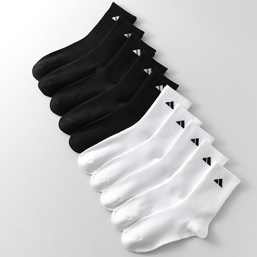 Calcetines Deportivos para Hombre y Mujer - Estilo Otoño/Invierno, 24pcs (12 Pares)/12pcs (6 Pares), Transpirables y Absorbentes, Diseñados para Comodidad y Transpirabilidad, y Blanco, Alta Calidad, Ajuste Cómodo, Ideales para Fitness, Diseño Clásico,Textura Suave,Tejido que absorbe la humedad