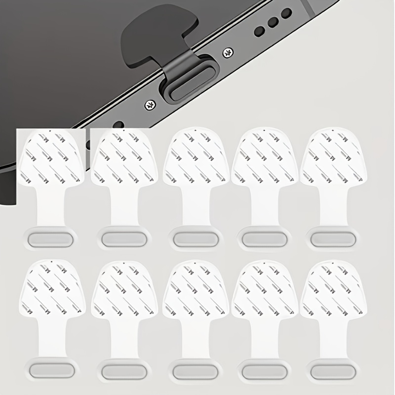 TEMU 10 Stück -Verlust-Staubstöpsel, Material, kompatibel mit Typ-C-Serienmodellen, Schutzabdeckungen für Handy-Ladeanschluss zum Schutz vor Staub