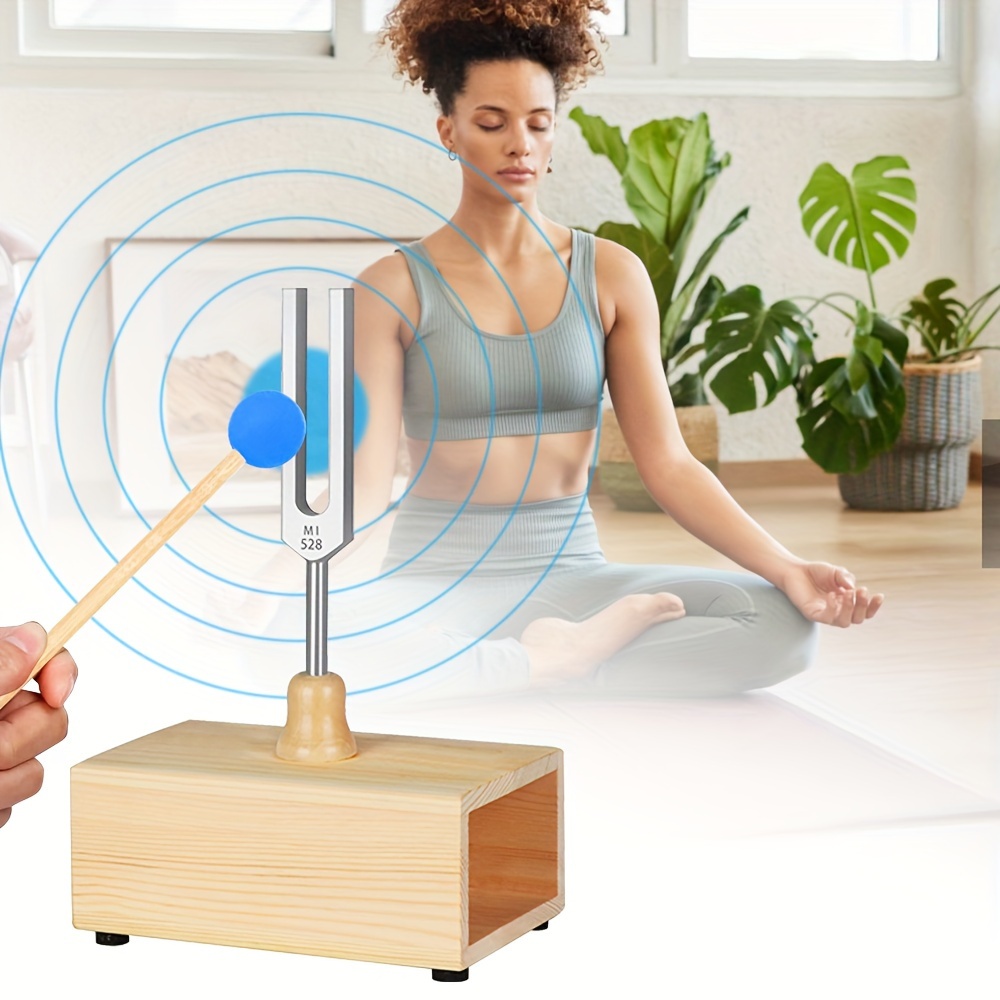 

528hz Tuning Fork For Yoga And With Base Bag And Mallet 432hz Tuning Fork