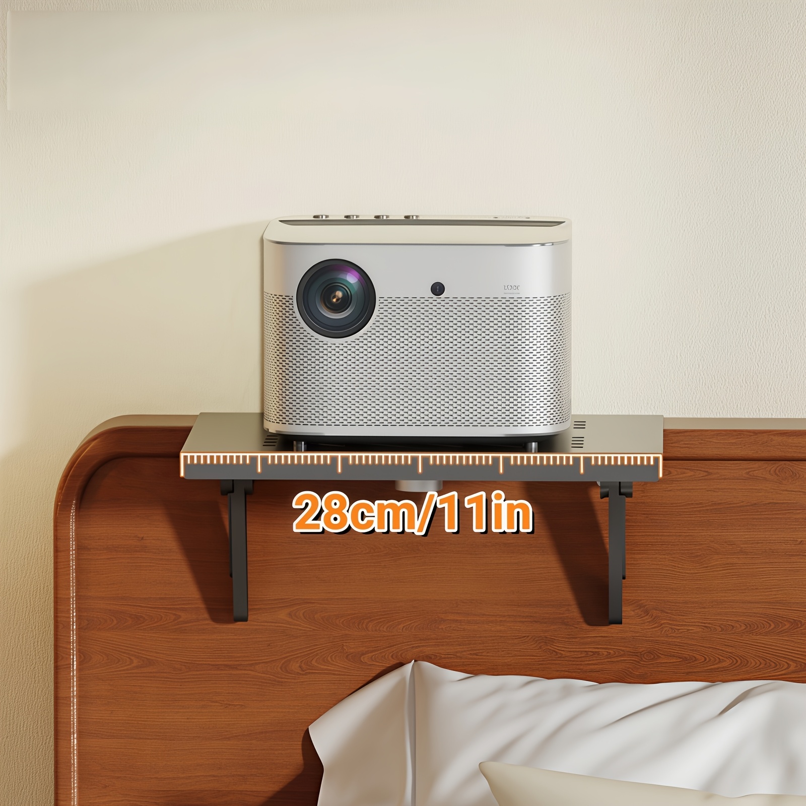 No-Drill Heavy-Duty Metal Projector Bracket, Adjustable Angle