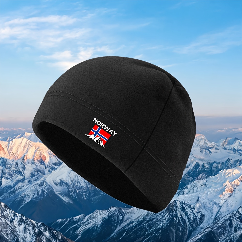 TEMU Cappello Beanie Unisex con Stampa Bandiera della e - Aderente, per Escursionismo, , Ciclismo | Invernale in Tessuto Antifreddo, Regalo di Natale