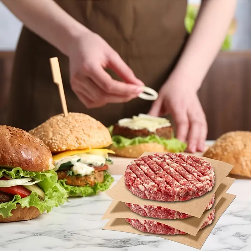 unbleached parchment paper sheets - , non-toxic, pre-cut baking sheets for oven, air fryer, grill, steam - heavy duty, fits half sheet pans, cookie, pizza, pastries - kitchen & restaurant use - easy & cooking, oven liner, , material, home cooks Product details 4