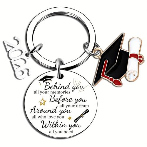 the 2026 graduation gift is for her the graduating class of 2026 a high school graduation keychain congratulating doctoral university teachers