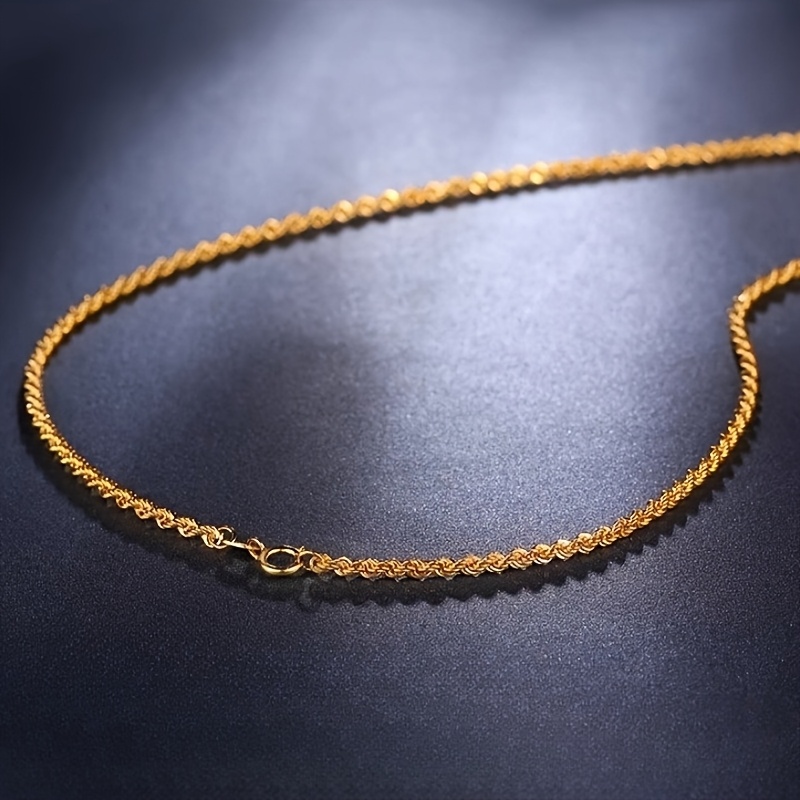 S925 Sterling Silver Collarbone Chain Rope & Twisted Chain Design
