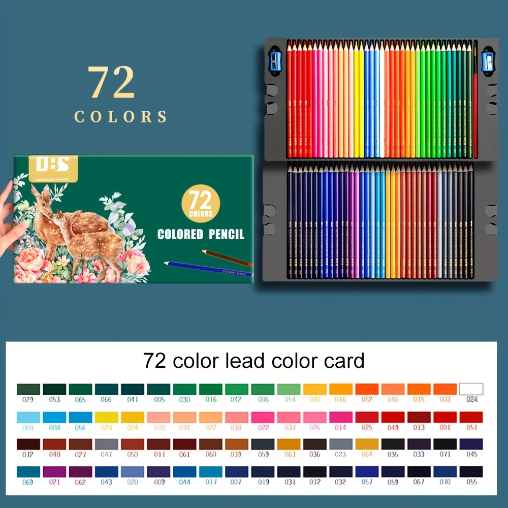 Image of Colored Pencils Oil Pencils Coloring Pencils Drawing Pencils Soft Cores Colored Pencils For Adult Coloring Books - Ideal Gift For Teachers