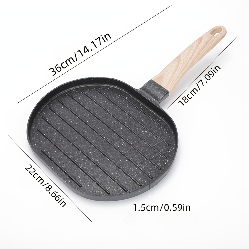 premium aluminum mini griddle pan non stick bpa free for perfect breakfasts steaks ideal for   details 4