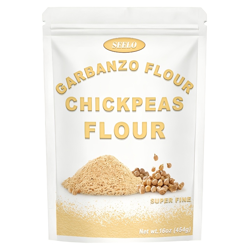 Image of 1 Lb - 2 Lb Superfine Chickpea Flour | Besan Flour (gram Flour) | Made From Finely Ground Whole Chickpeas | Suitable For Baking, Cooking And Batter Making