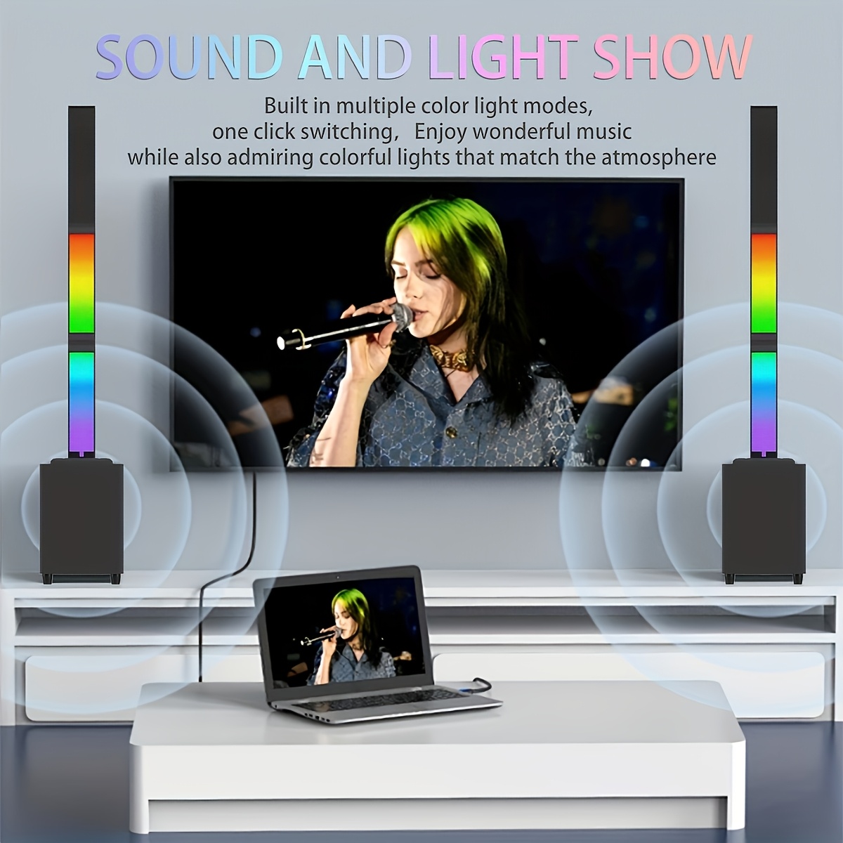 TWS Portable Wireless Speaker with Detachable Audio System