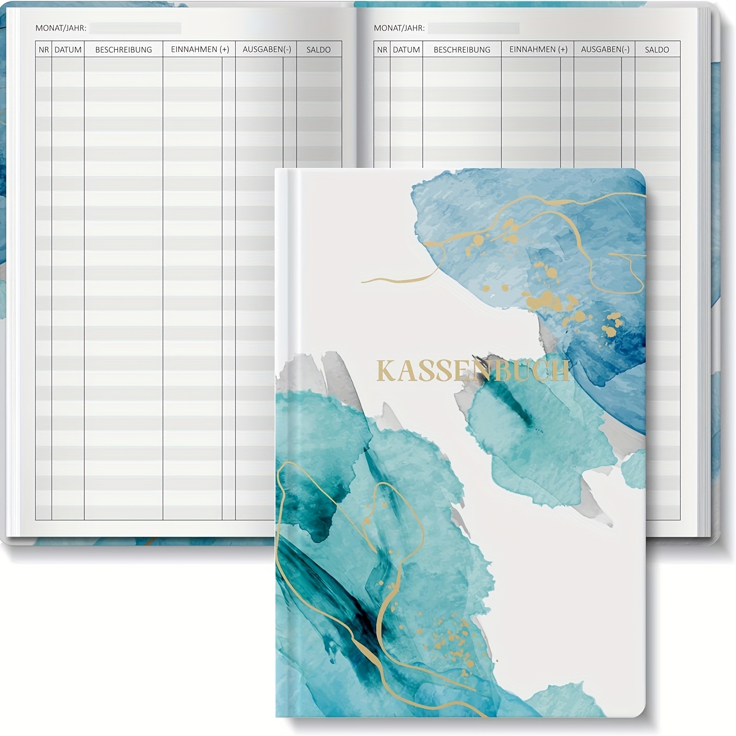 E-shop Ein Budgetbuch von BIROYAL, 128 Seiten A5 Hardcover, zur Dokumentation von Einnahmen und Ausgaben, zur Überwachung von Finanzstrategien, als