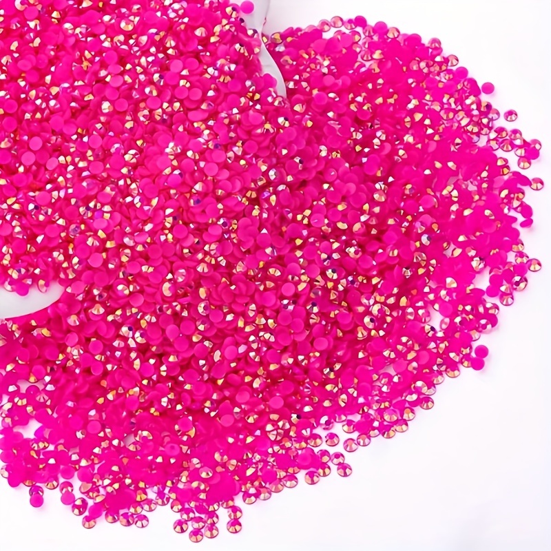 

Strass en Résine Vibrant & Doré AB à Dos Plat - 2100/1000/500pcs, 3mm-5mm Non-Hotfix pour Bijoux DIY, Nail Art, Maquillage, Chaussures, Vêtements & Embellissements de Sacs, Strass pour l'Artisanat