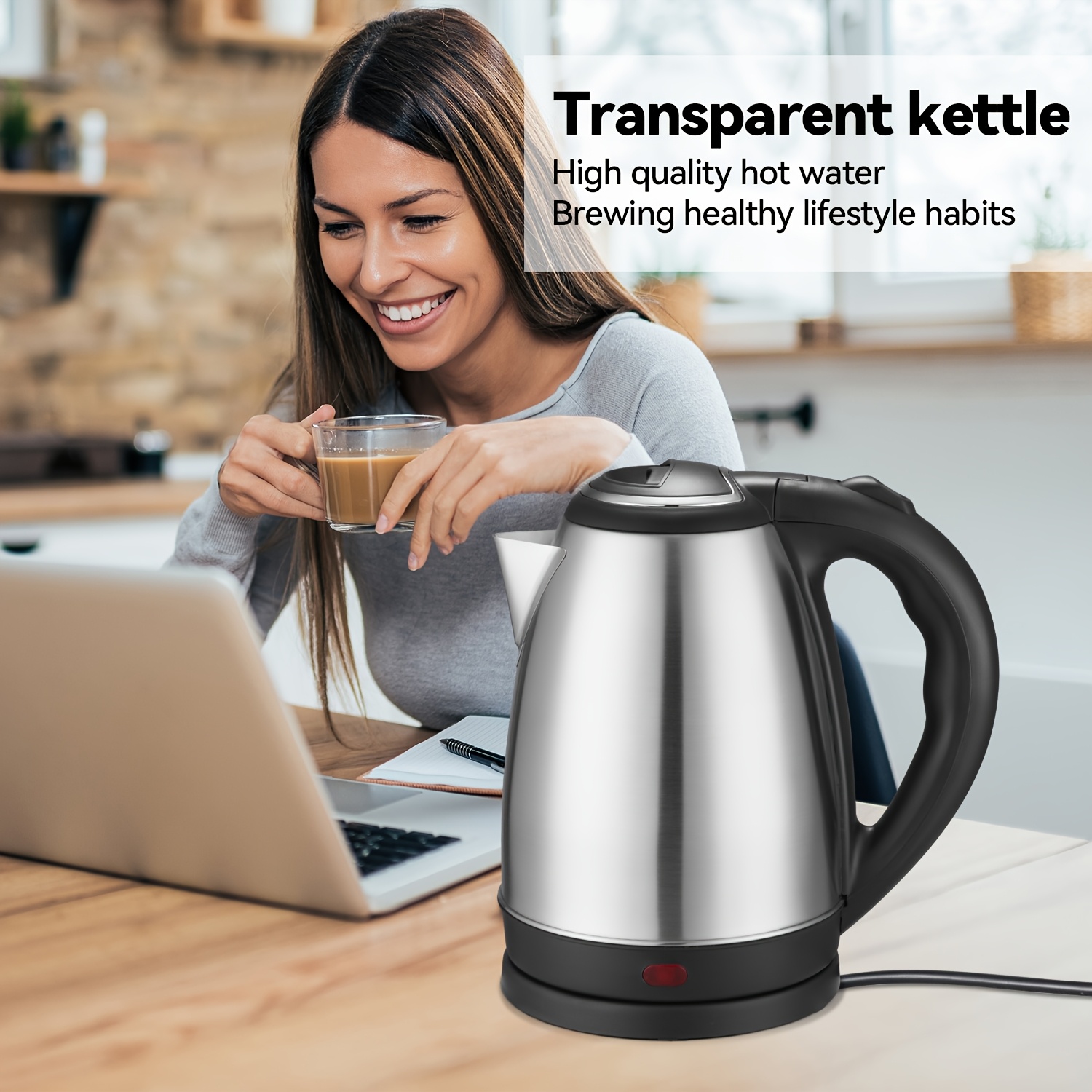 food grade stainless steel electric kettle home use Temu Spain