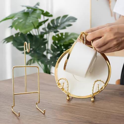 light luxury tea cup and saucer display rack coffee cup and saucer storage rack rack cup and saucer draining rack