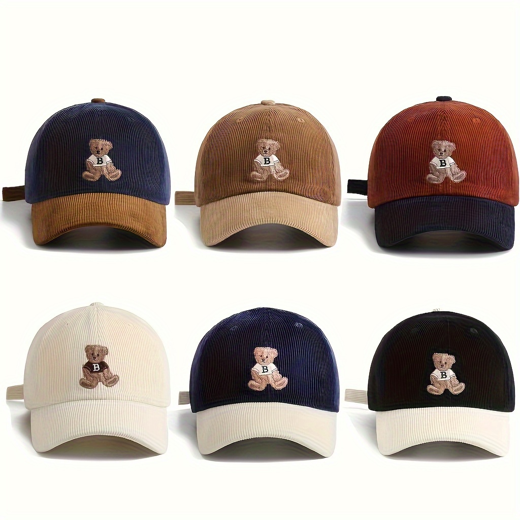 

Embroidered Bear Cap - Hat For To - 100% , -wicking,