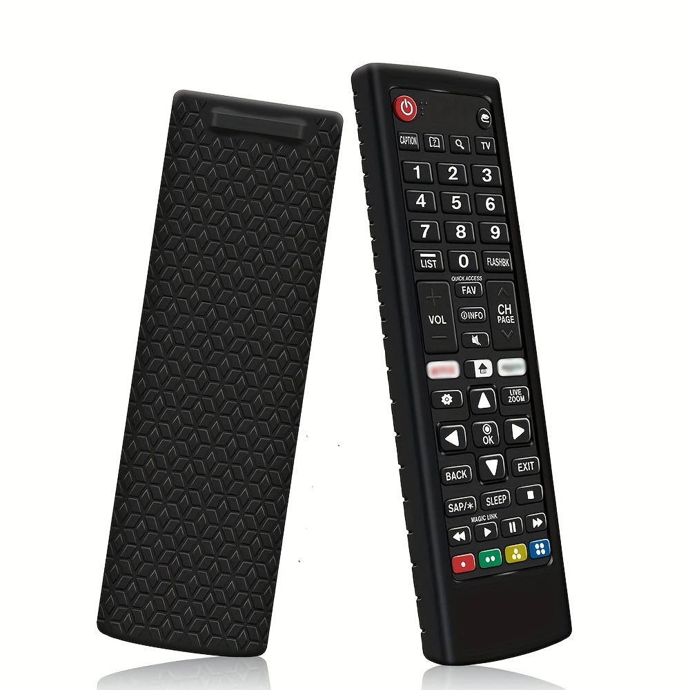TEMU Silicone Remote Control Cover Suitable For Lg Smart Tv Remotes, Shockproof And Anti-loss Silicone Cover For Lg Remote , Akb75375604, Akb74915305