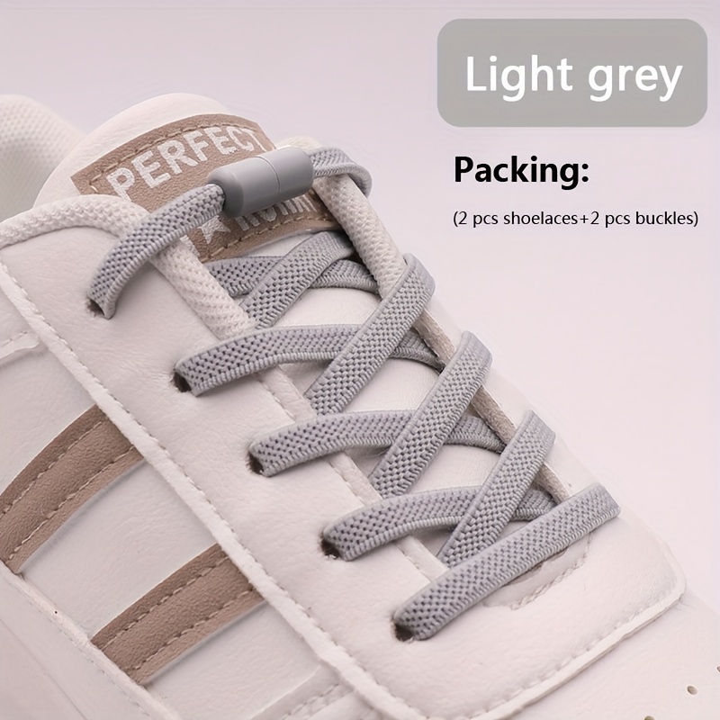 1pair No-tie Shoelaces Elastic Shoe Laces For Sneakers 39.37in/100cm Length Assorted Colors Fits All Durable & Flexible