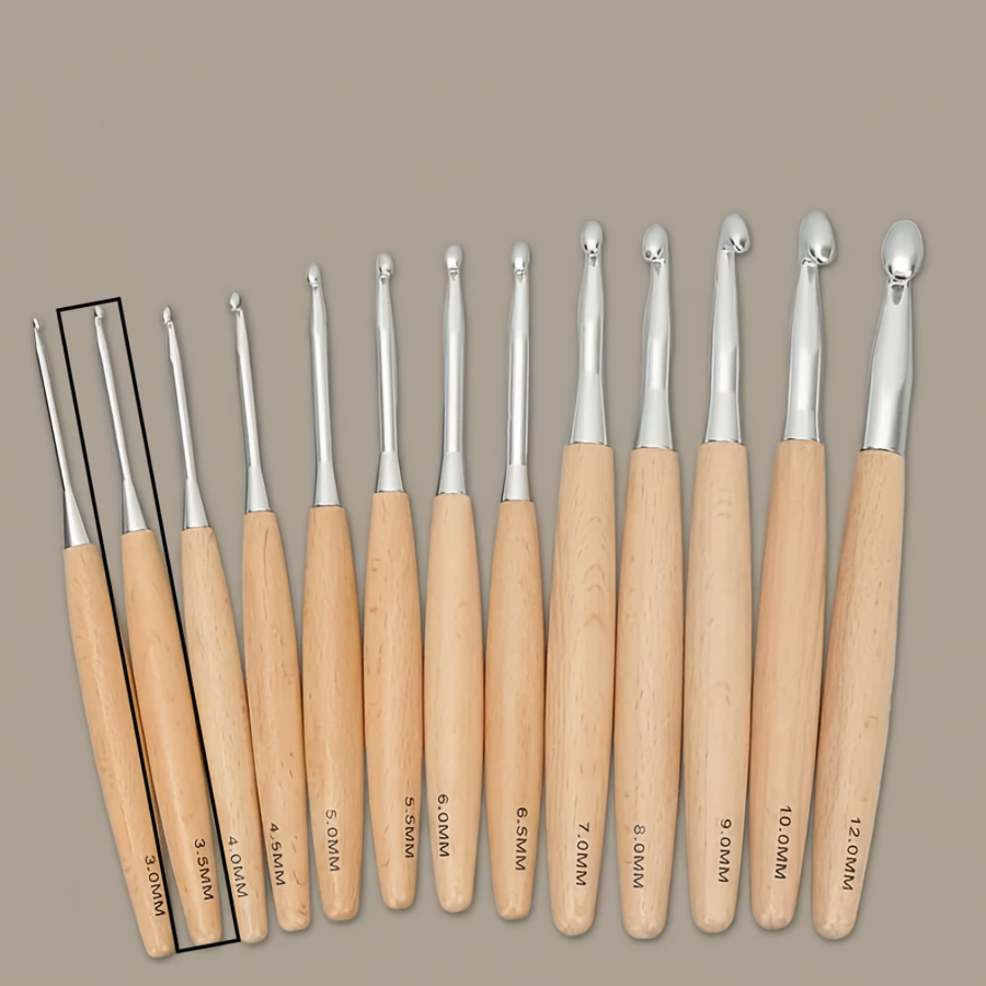 TEMU Un uncinetto in legno personalizzato, realizzato a , come regalo per artigiani, idea regalo per o per gli appassionati di uncinetto