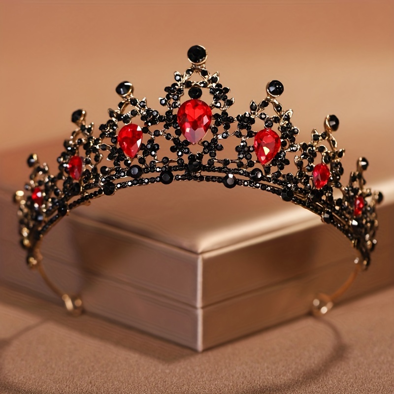 Rhinestone Bridal Crown Headpiece, Elegant Tiara