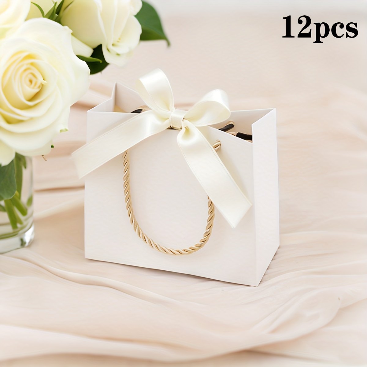 TEMU Cadeau Pour Elle/Lui 12pcs - Élégante Boîte Cadeau Portable avec Ruban, Parfait pour , Anniversaires, Saint-Valentin, Fête des Mères, Fête des