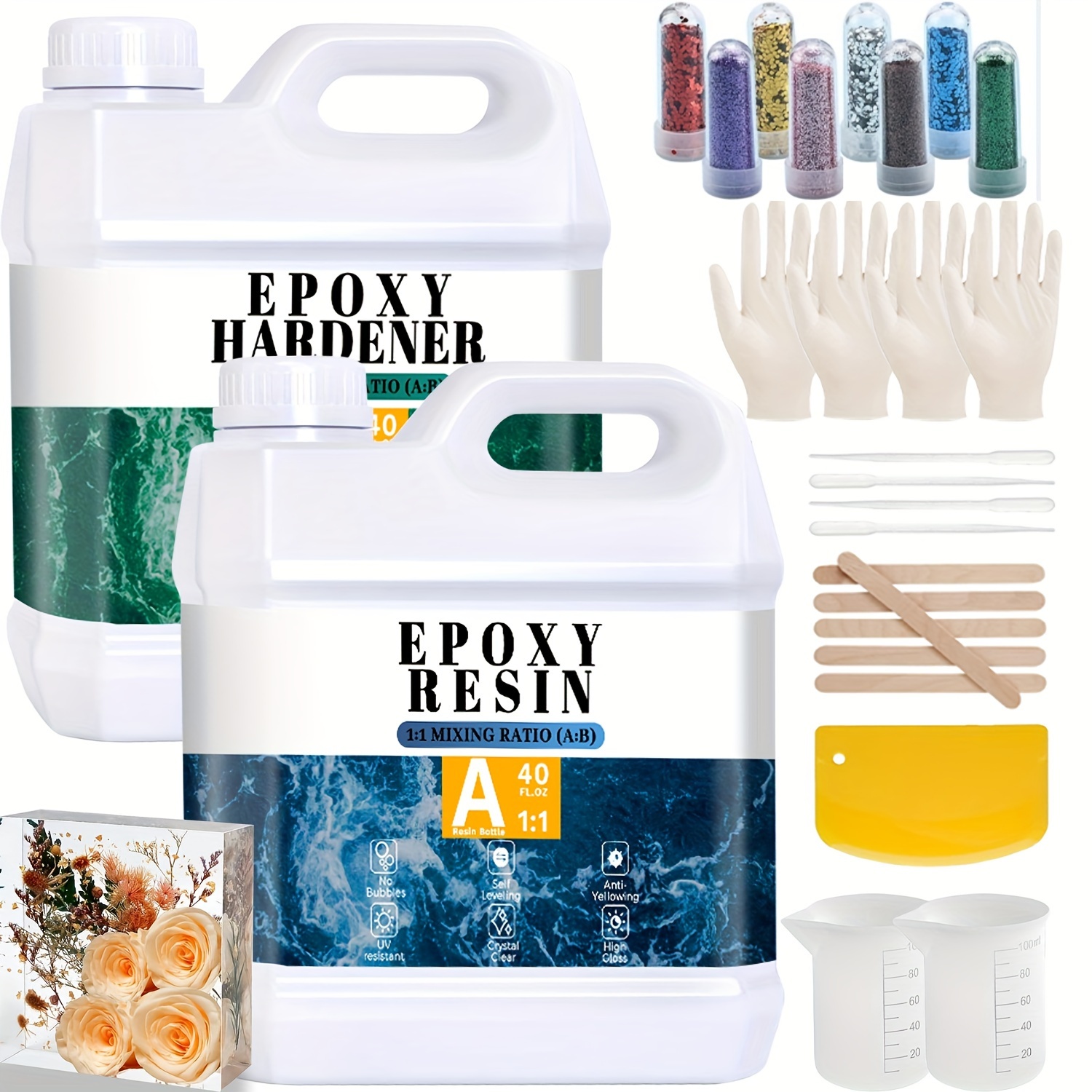 

Epoxy Kit, Free Epoxy , Clear For , , Molds, Jewelry 1:1