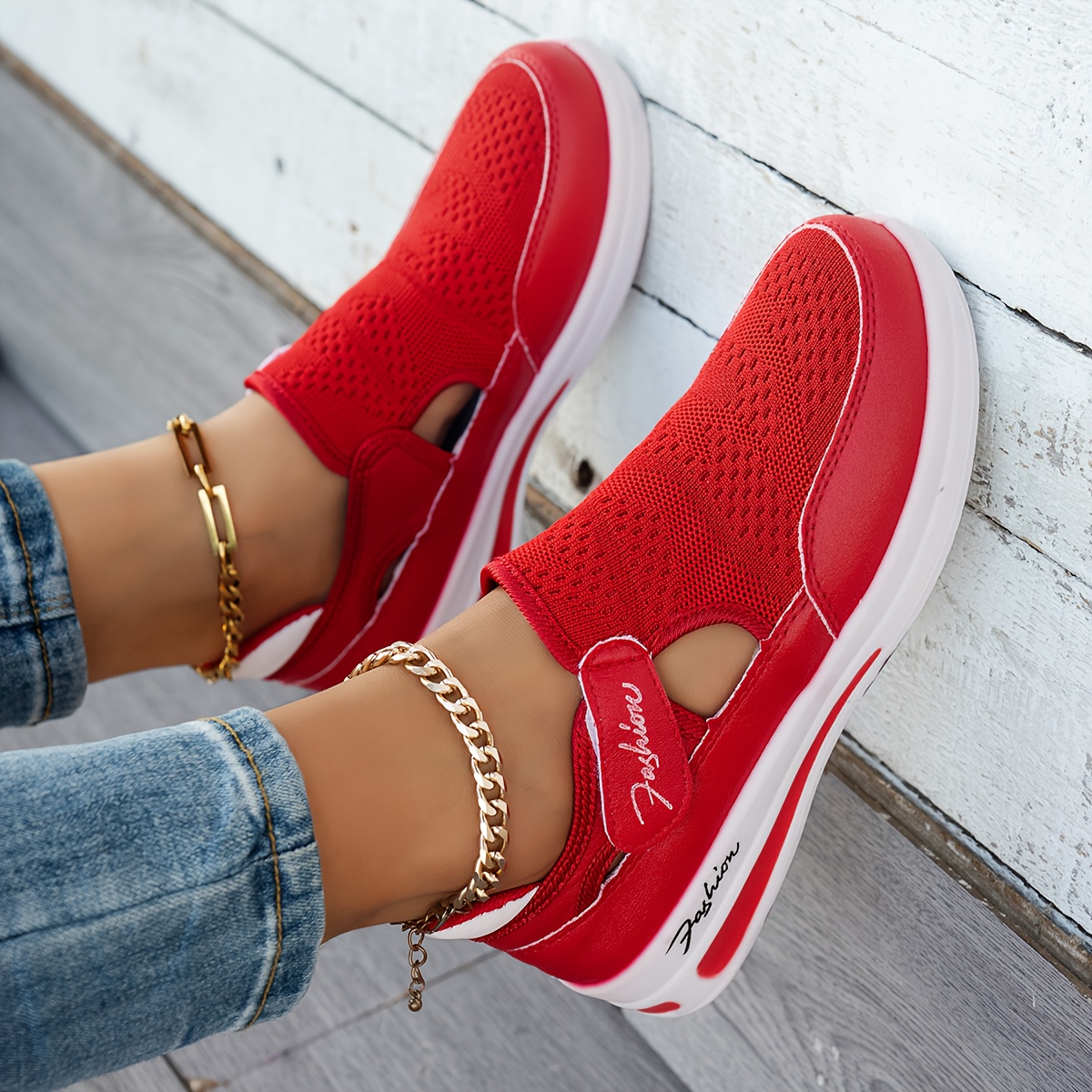 Image of Women's Sneakers Casual Shoes Ladies Platform Shoes Mesh Breathable Sneakers Tennis