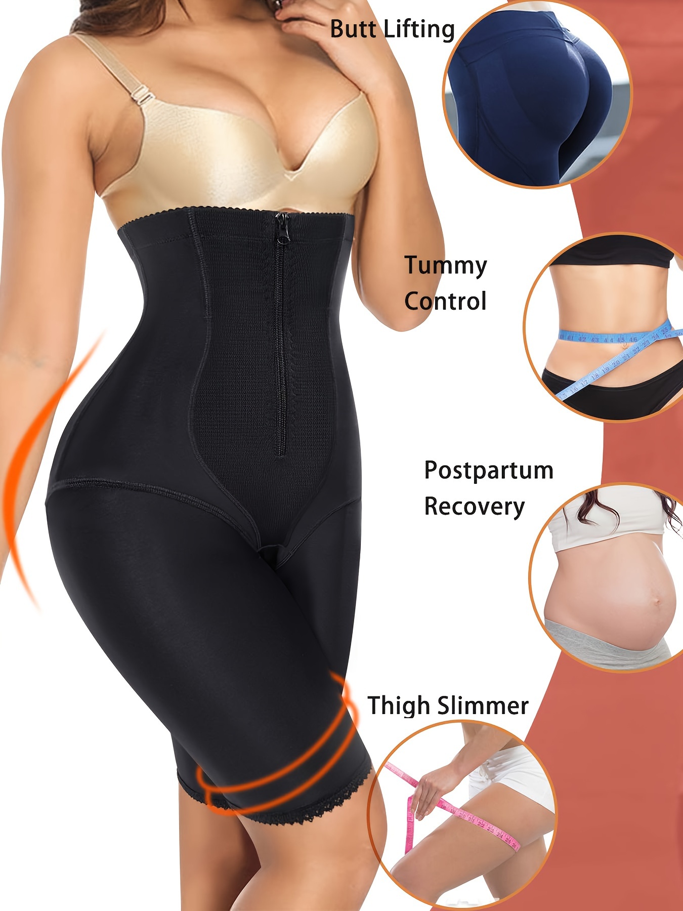 Compression Postpartum Recovery Girdle Shaper Shorts High Waist
