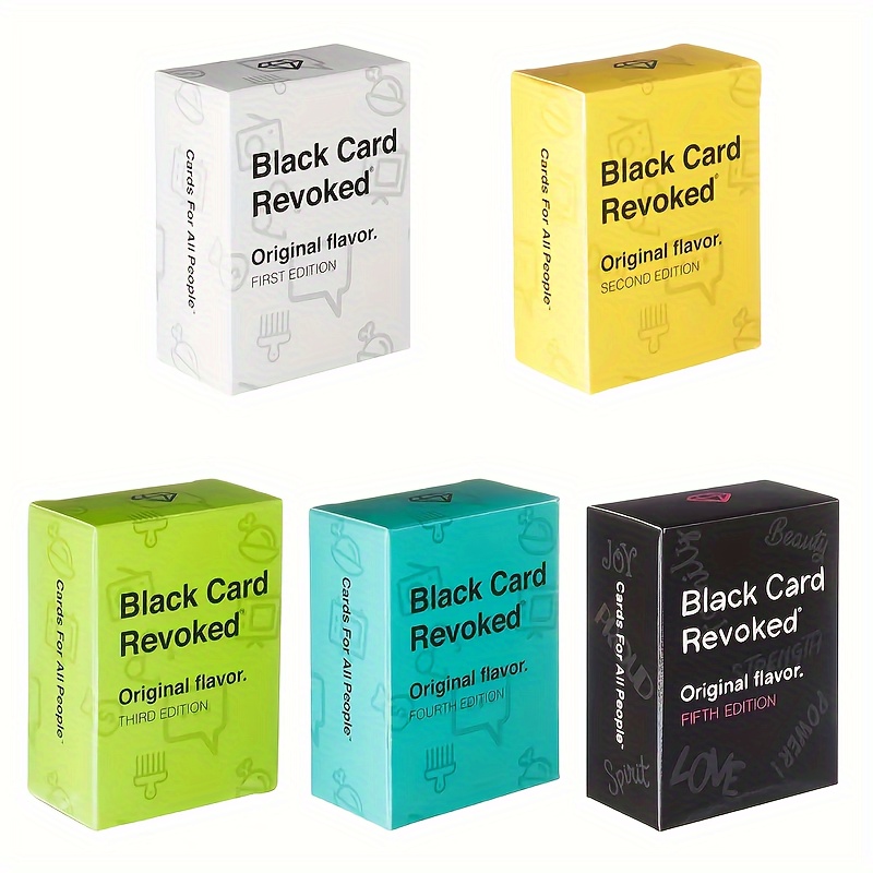 Black Card Revoked: Original Flavor, Third Edition - Nostalgic Black Culture Trivia Board Game Set - Perfect for Game Nights and Holidays - Fun Party Card Games for Adults 14+ - Standard Edition - Paper Material