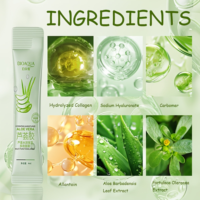 10pcs aloe vera face mask hydrating moisturizing - Temu Cyprus