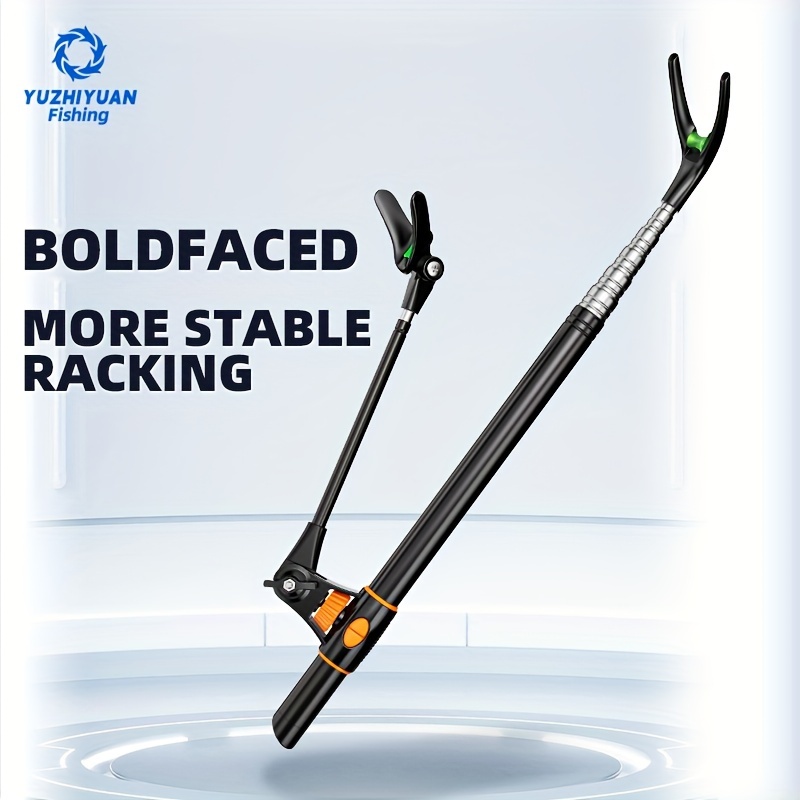 

1/2pcs Stainless Steel Bracket, 2.1m, Black, Multifunctional Fishing Rod Holder, Three-in-one, Fishing Supplies