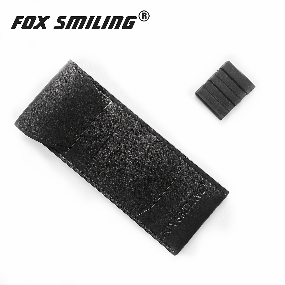 Fox Smiling Black Dart Case - Compact Storage Bag For Darts, With Strap Closure, Perfect For Christmas, Easter, , Valentine's, Thanksgiving Gifts