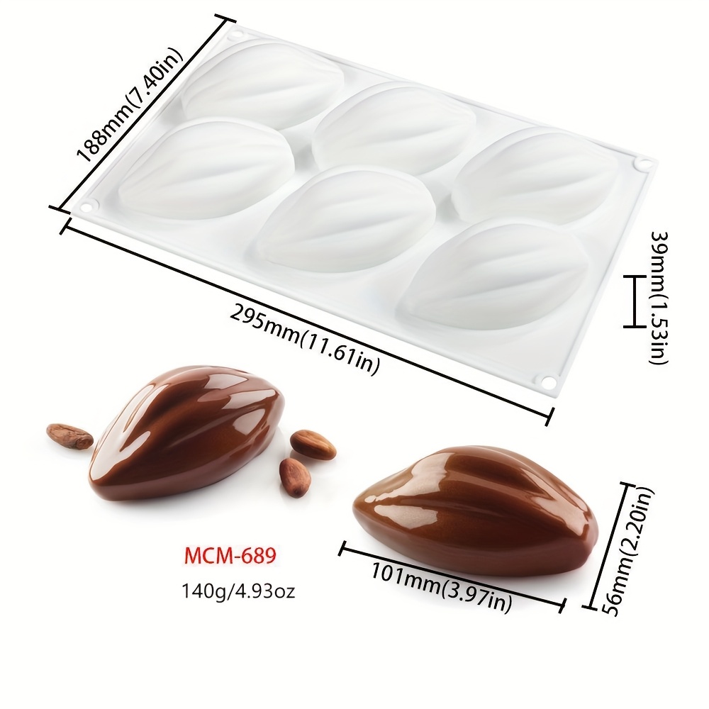Image of 6- Mousse Cake Mold, Mother-themed Bean Easter Chocolate Dessert Silicone Mold For Ramadan Pastries And Festive Treats