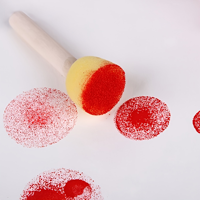 Set of 36pcs Round Sponge Professional Stamp Set, 4 Sizes for Art Projects