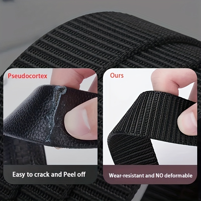 Durable Nylon Automatic Buckle Belt for Men Brown