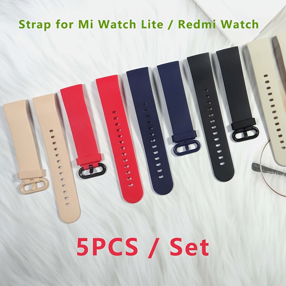 TEMU Correa Compatible para Redmi Smartwatch 1/para Mi Watch Lite - 5 Piezas, Correa Transpirable con Hebilla de Pasador, Accesorio Compatible para