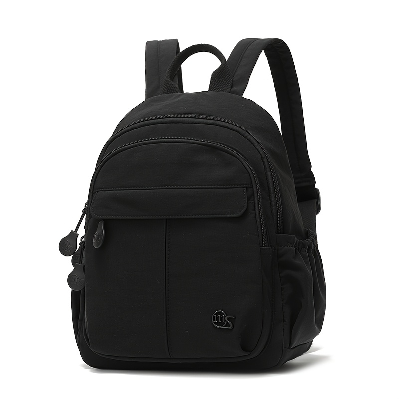 TEMU Fashion Nylon Mini Backpack For Women - Multiple Colors, Lightweight Versatile Travel Backpack, Multi-pocket Casual Daypack For Daily Use &