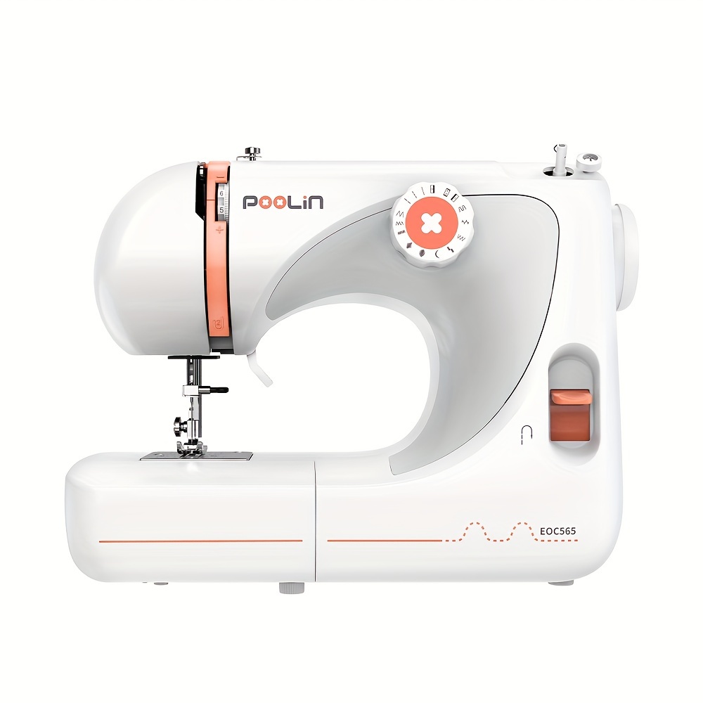 

Poolin Eoc565 Sewing Machine All Metal Structure 27 Stitches All Set Accessories For Sewing Crafting Lover And Business Christmas Gift