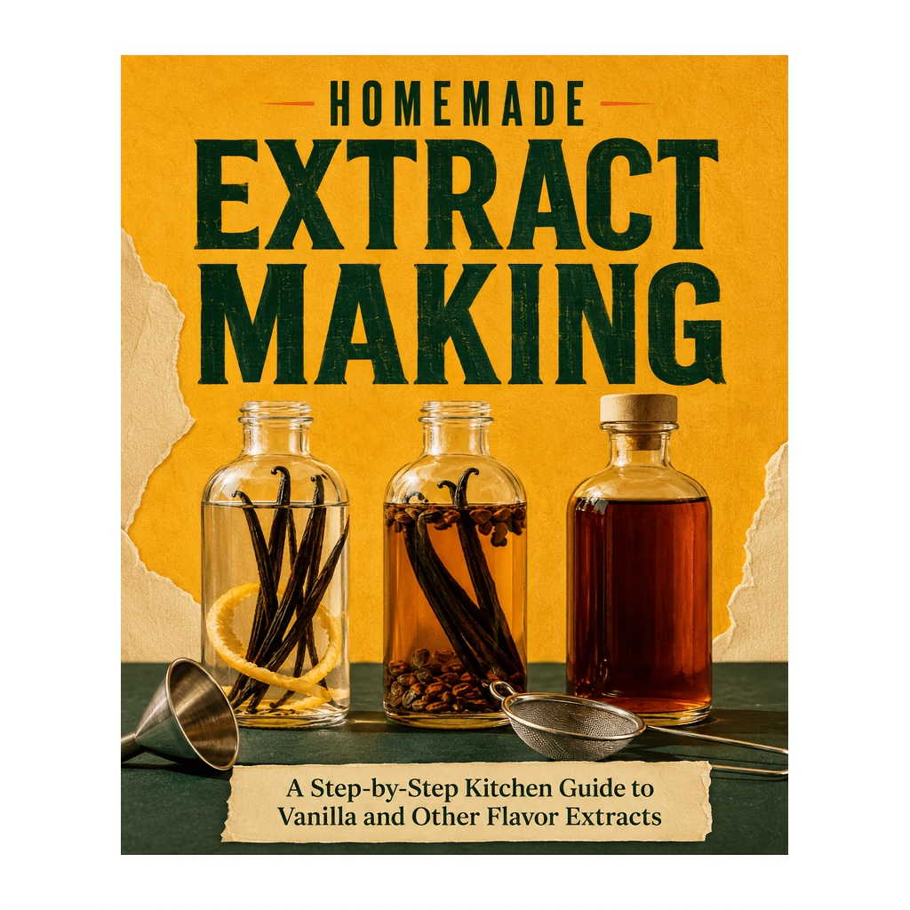TEMU FAIRE DES EXTRAITS FAITS MAISON : Guide de cuisine étape par étape pour l'extrait de vanille et autres extraits de parfum