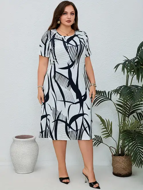 casual temu plus size dresses Plus Size - Plus Size