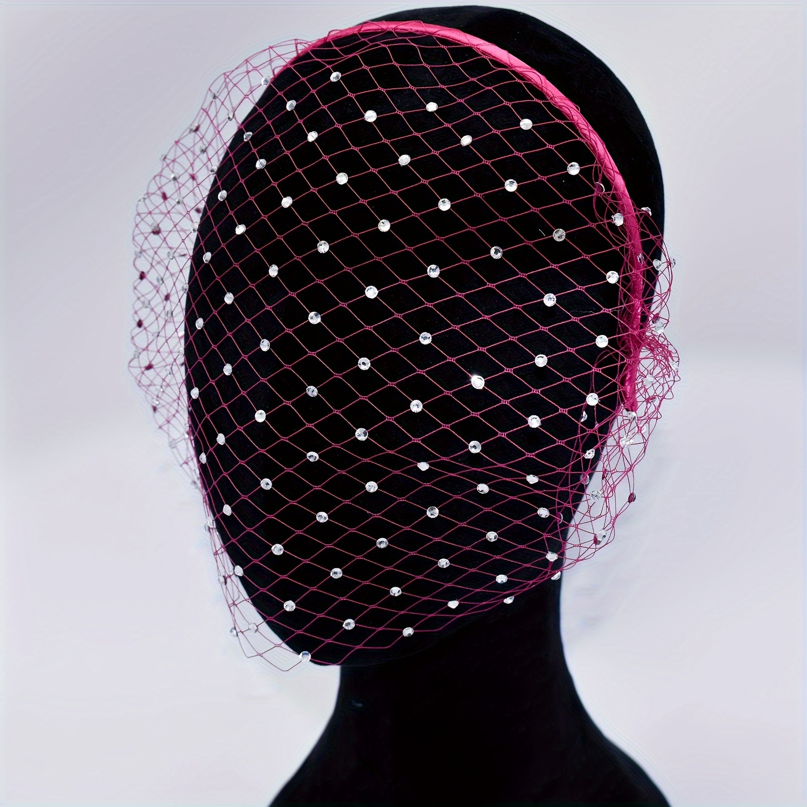 jm06 свадебная вуаль-решетка для птиц, блузгер, белая повязка на голову, вуаль для невесты, фата, черная маска, вуали, украшения для волос, детали, 2