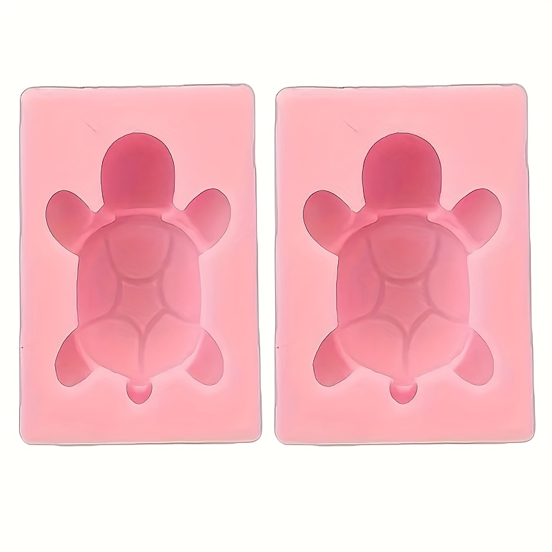 TEMU 2pcs Turtle Shape Silicone Molds, Epoxy Resin Making Tools, Lightweight Diy Handmade Decoration Supplies, Ideal For Candles, Soap, Resin, Clay,