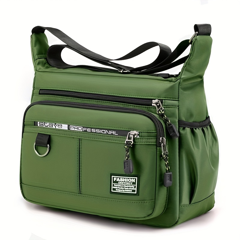 TEMU Large Capacity Men's And Women' Shoulder Bag High Quality Wear- Backpack Multi- Bag Business Casual Men's And Women's Messenger Bag [zipper