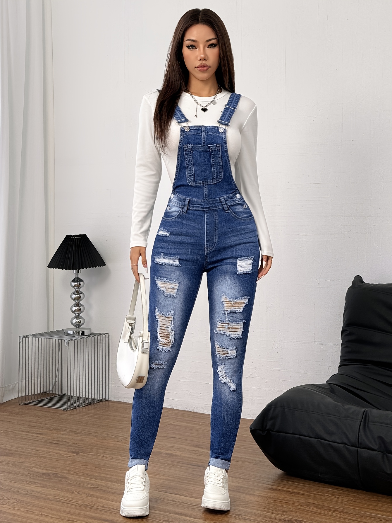 Overol Para Overoles Pantalones Con Tirantes De Mezclilla